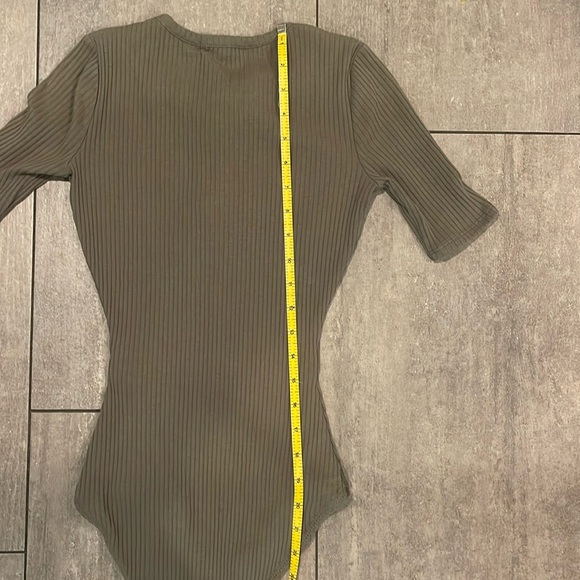 MADEWELL OLIVE GREEN BODYSUIT XS - Picture 11 of 11